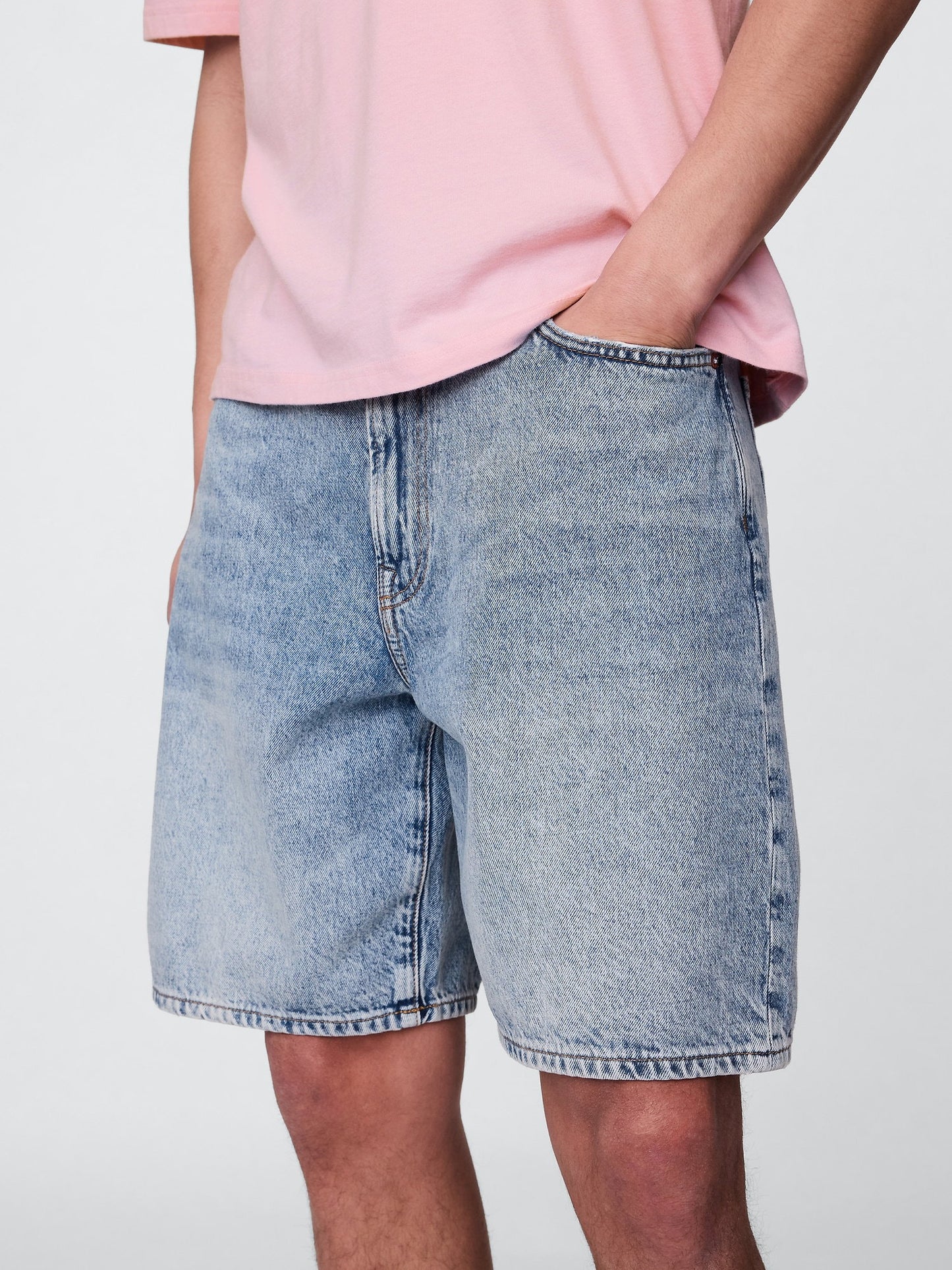 Açık Mavi '90s Loose Denim Şort