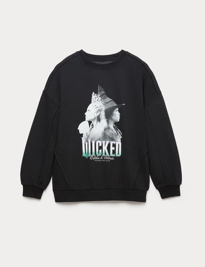 Pamuk Karışımlı Wicked Sweatshirt