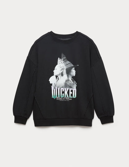 Pamuk Karışımlı Wicked Sweatshirt