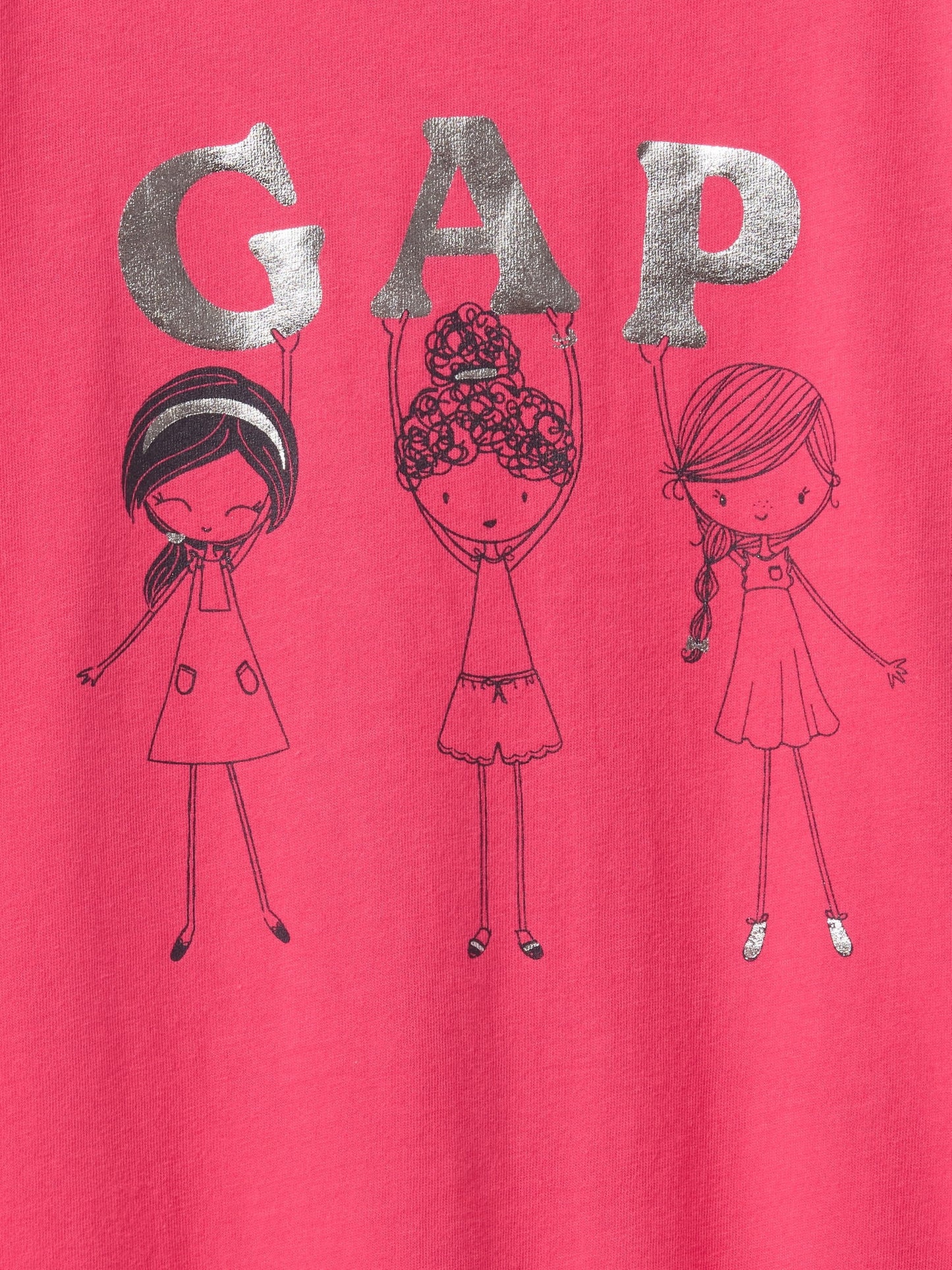 Pembe Grafik T-shirt