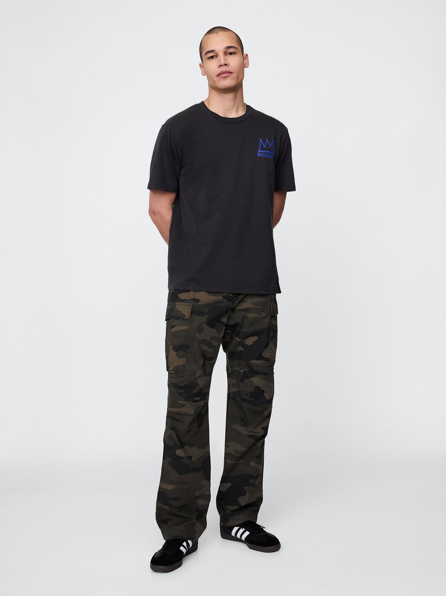 Siyah Basquiat Grafikli T-shirt