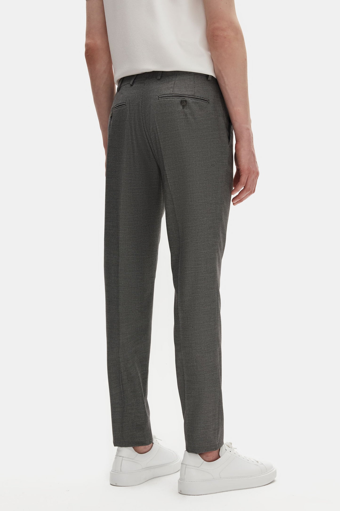 Tween Slim Fit Antrasit Mikro Desen Kumaş Pantolon