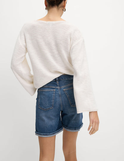 Denim Boyfriend Şort