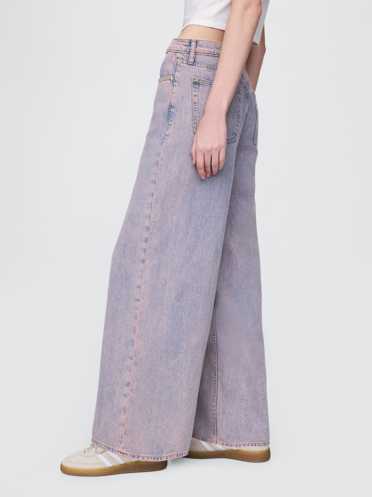 Gri Mid Rise Ultrasoft Baggy Jean Pantolon