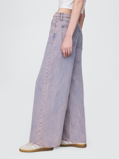 Gri Mid Rise Ultrasoft Baggy Jean Pantolon