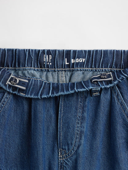 Koyu Mavi Baggy Carpenter Jean Pantolon