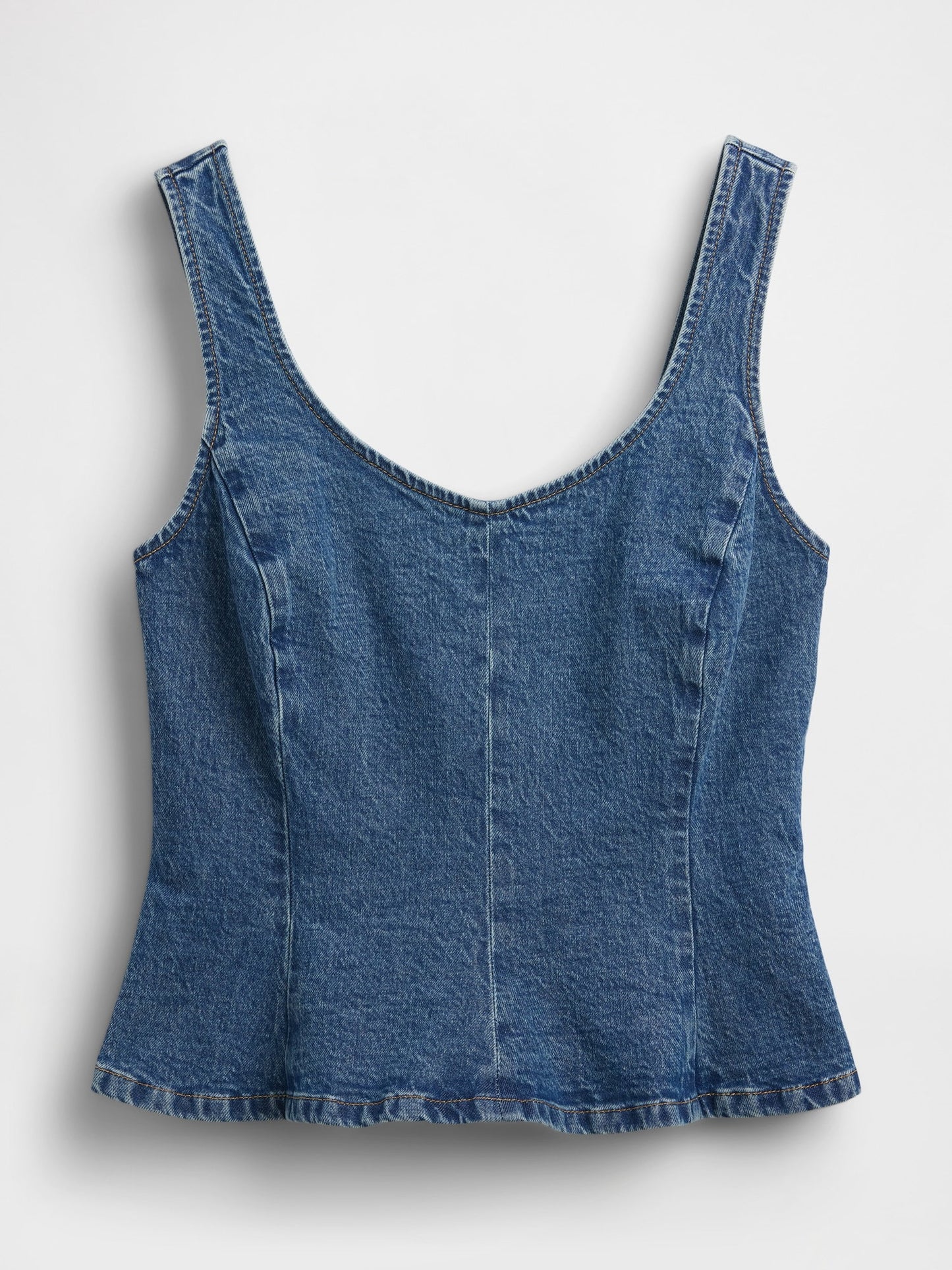 Mavi Denim Fitted Peplum Bluz