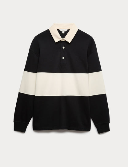Çizgili Rugby Sweatshirt