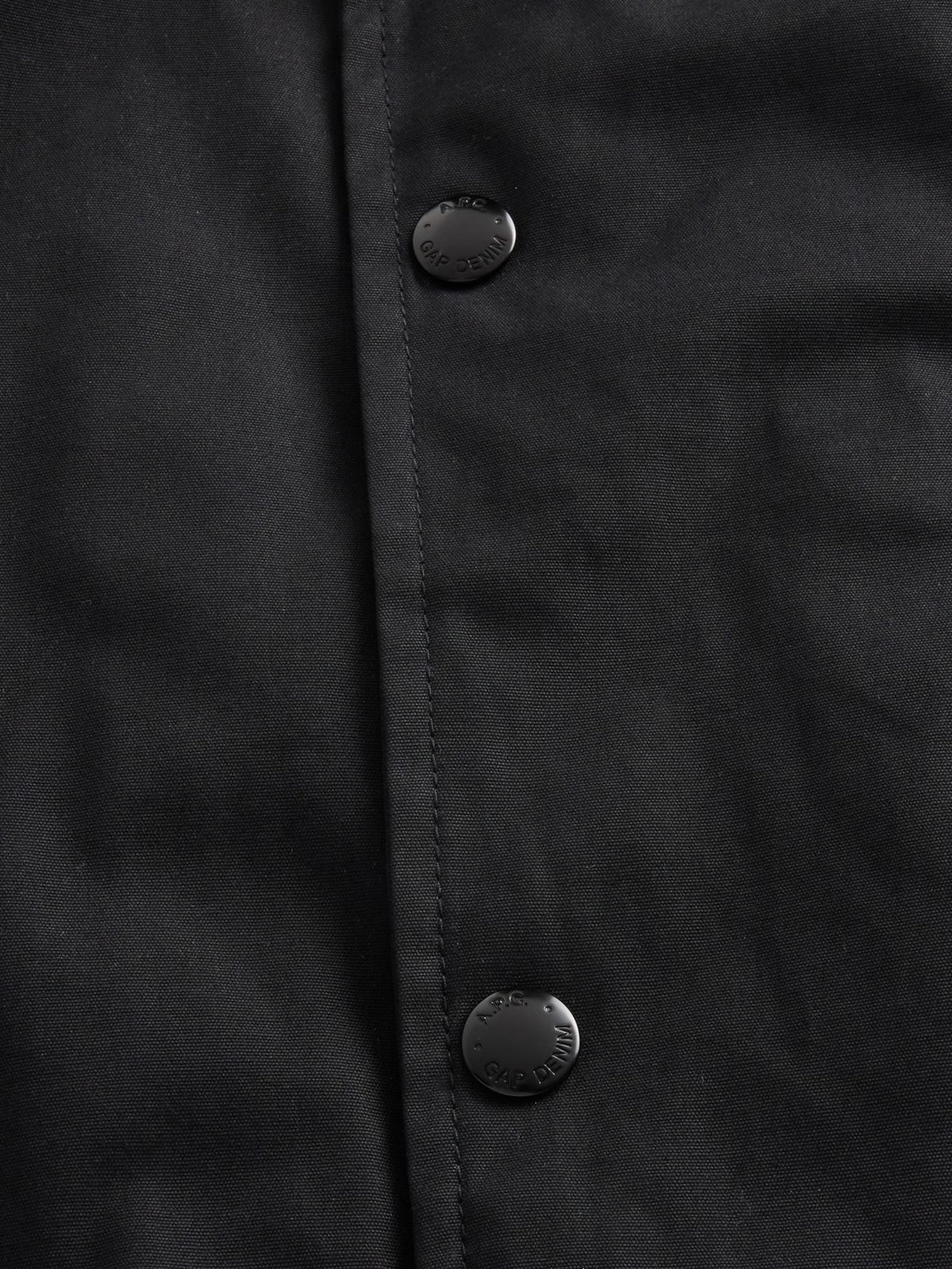 Siyah Gap × A.p.c. Kanvas Ceket