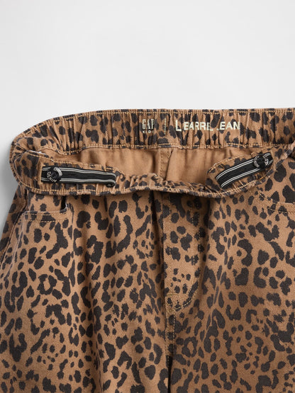 Kahverengi High-rise Easy Barrel Jean Pantolon