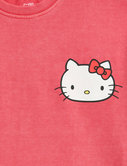 Saf Pamuklu Hello Kitty:trade_mark: T-shirt (1-8 Yaş)