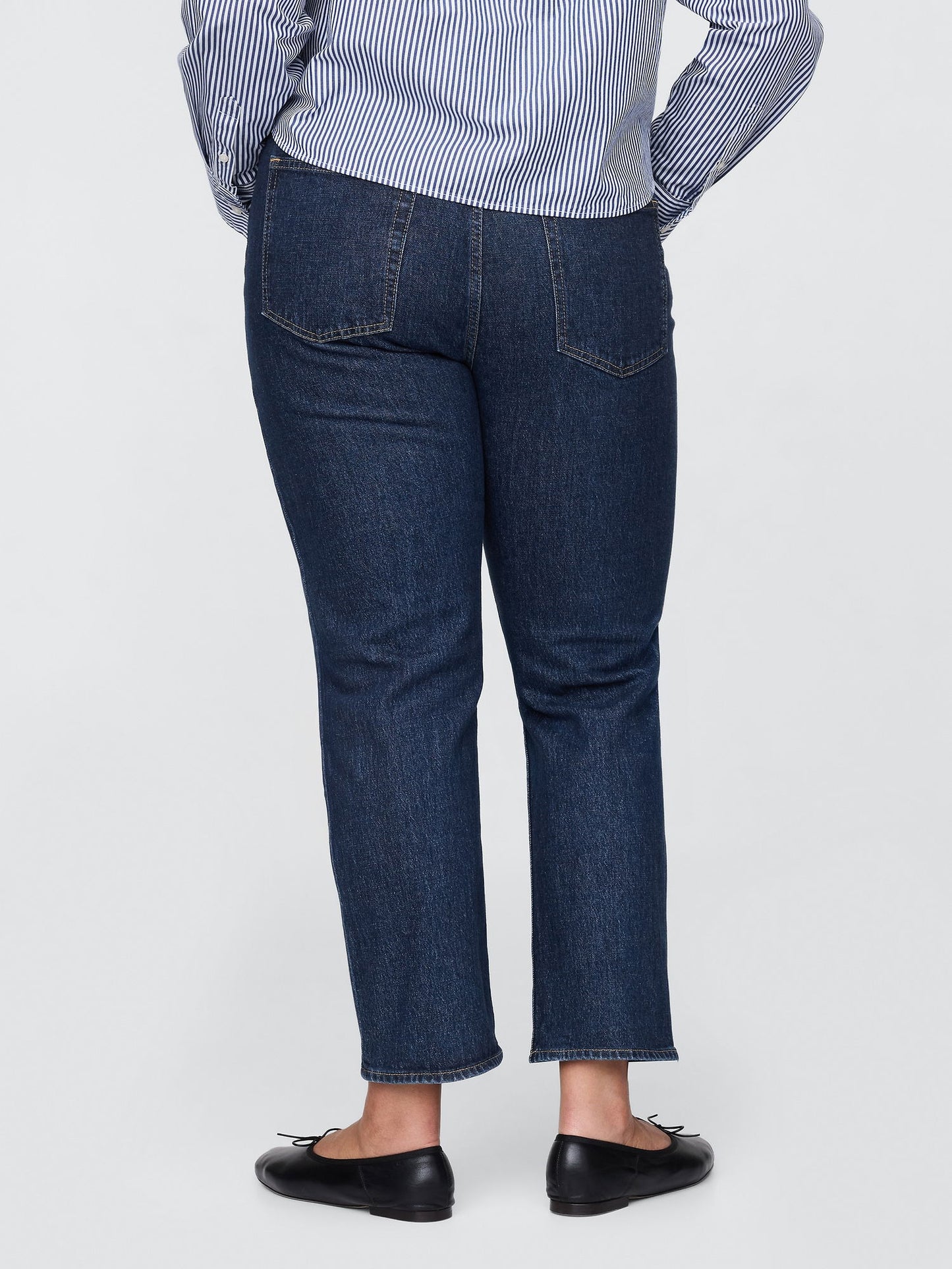 Mavi High Rise Cheeky Straight Washwell Jean Washwell