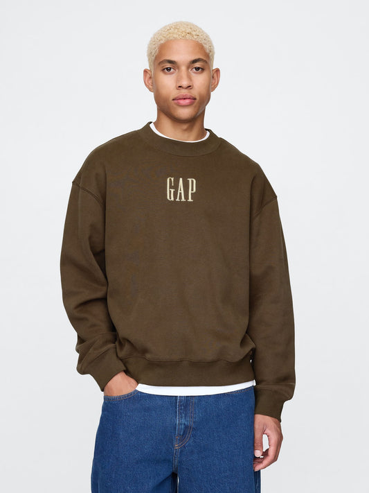 Kahverengi Gap Logo Vintage Soft Fleece Sweatshirt