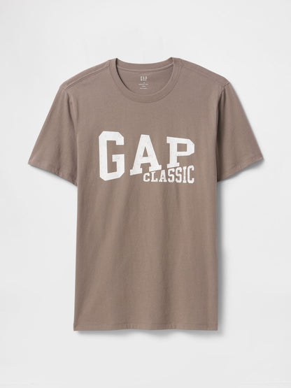 Kahverengi Everyday Soft Gap Logo Grafik T-shirt
