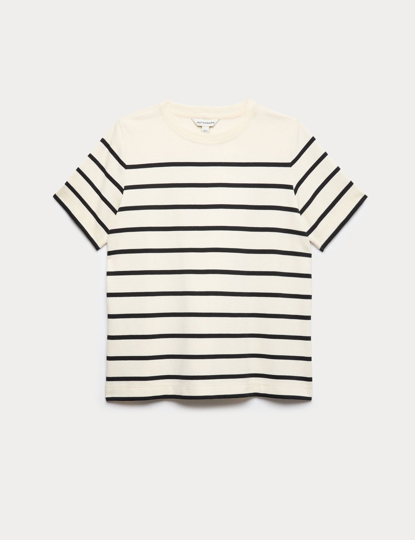 Pamuk Karışımlı Çizgili T-shirt