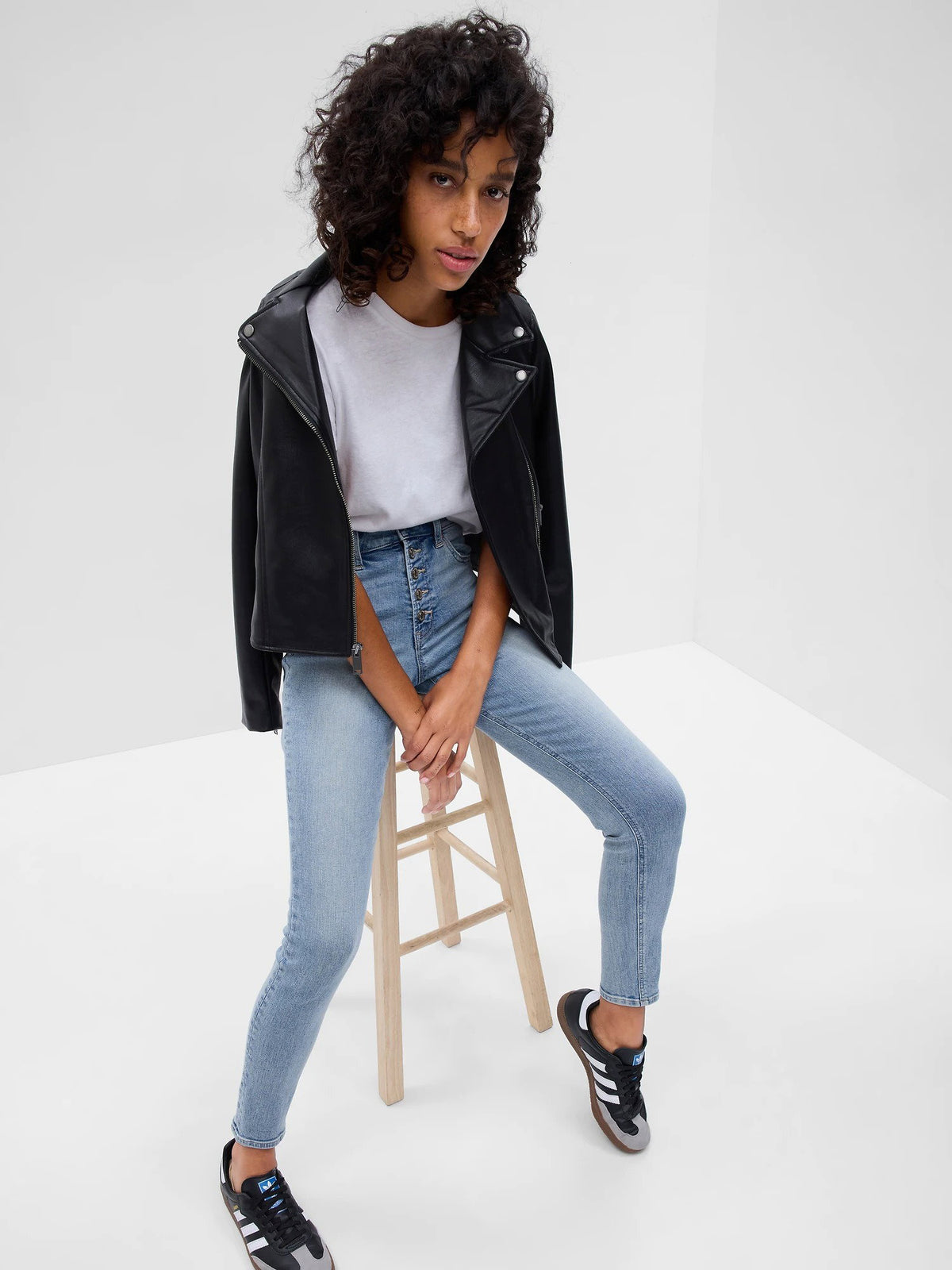Açık Mavi High Rise Universal Legging Washwell™ Jean Pantolon