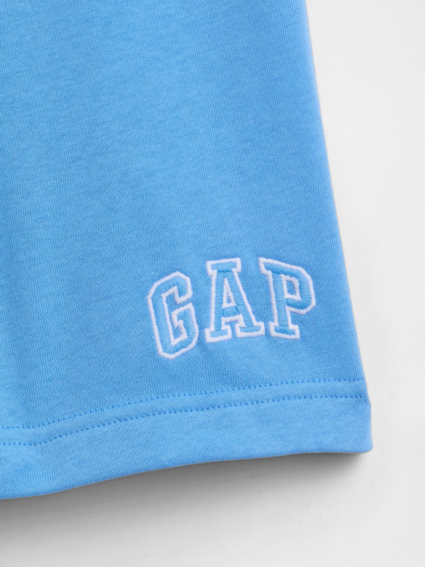 Açık Mavi Relaxed Gap Logo Pull-on Şort