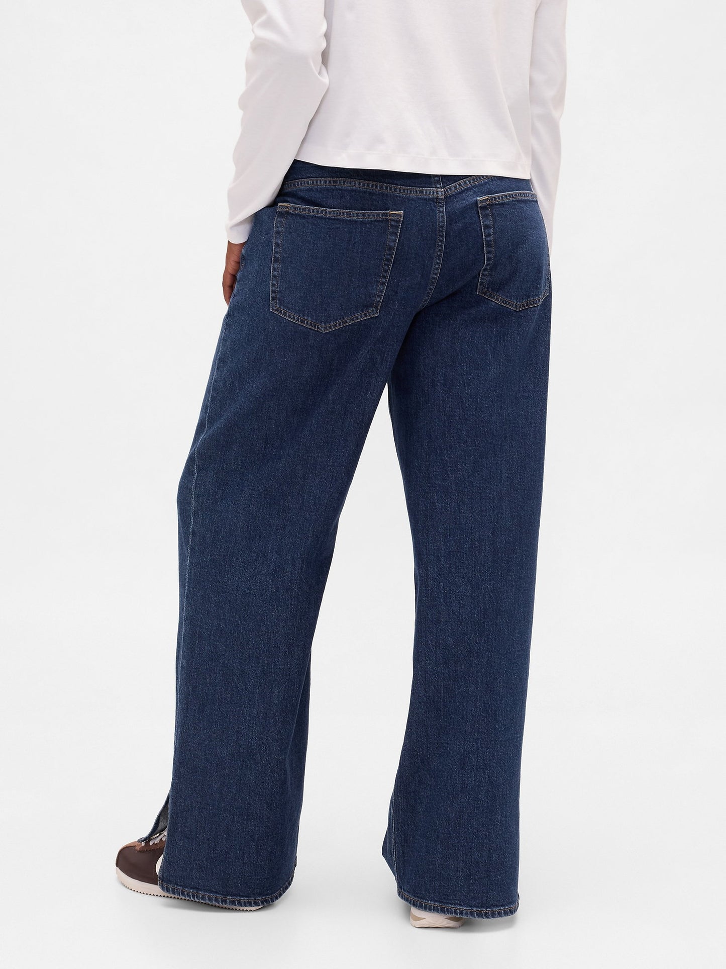 Koyu Mavi Low Rise Drawcord '90s Jean Pantolon