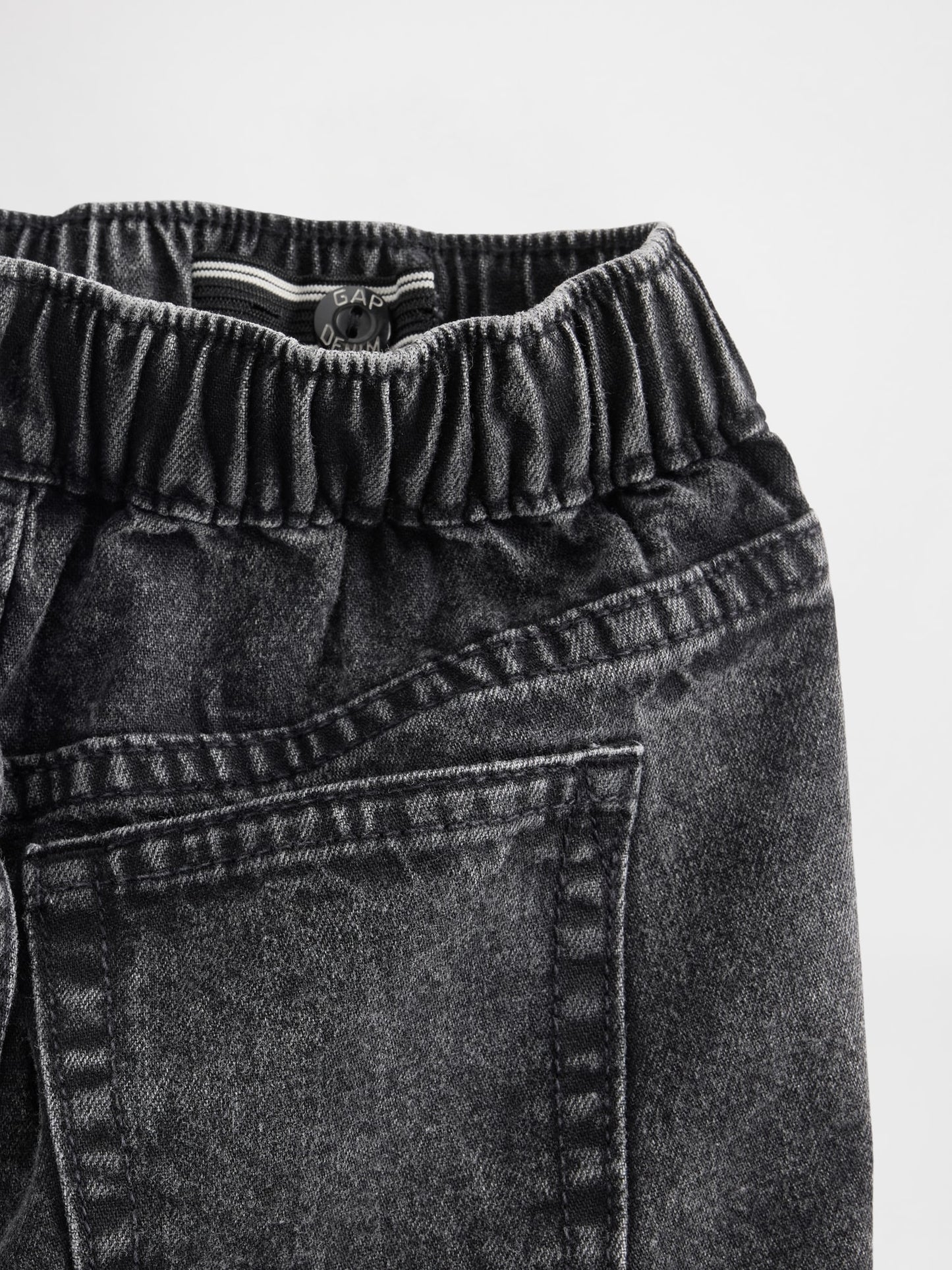 Bej Pull-on Barrel Jean Pantolon