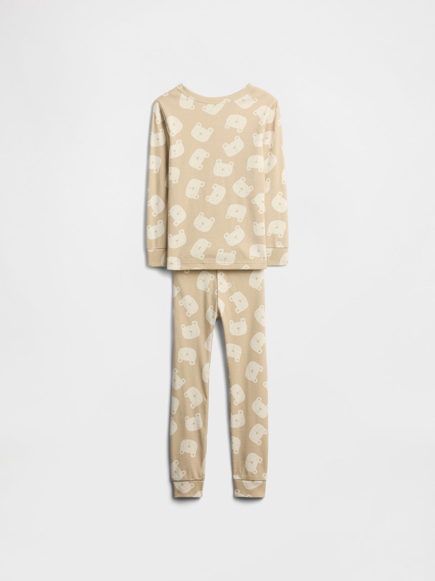 Açık Bej %100 Organik Pamuk Brannan Bear Pijama Takımı