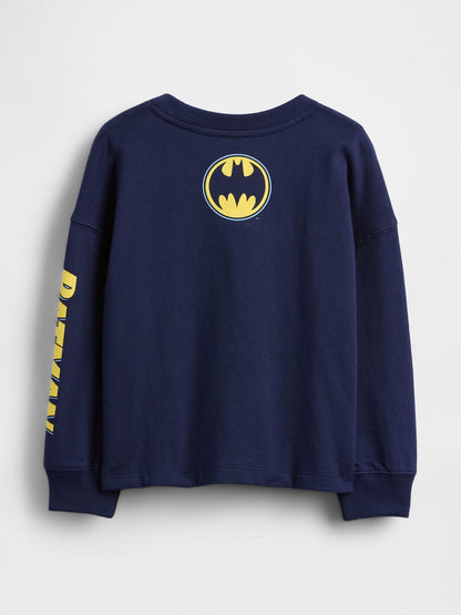 Lacivert Batman Grafik T-shirt