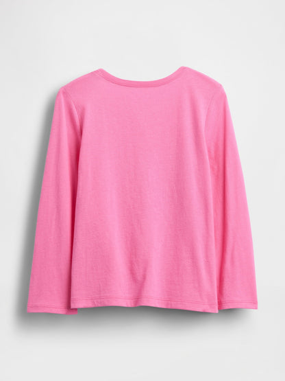 Koyu Pembe Gap Logo T-shirt