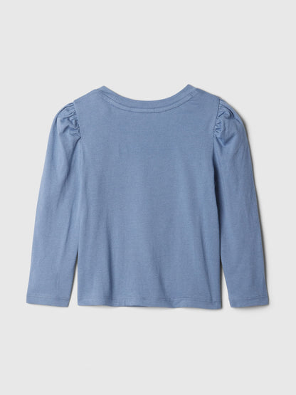 Mavi Balon Kol Disney Grafikli T-shirt