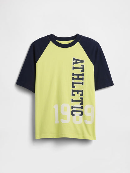 Sarı Relaxed Gap Logo T-shirt