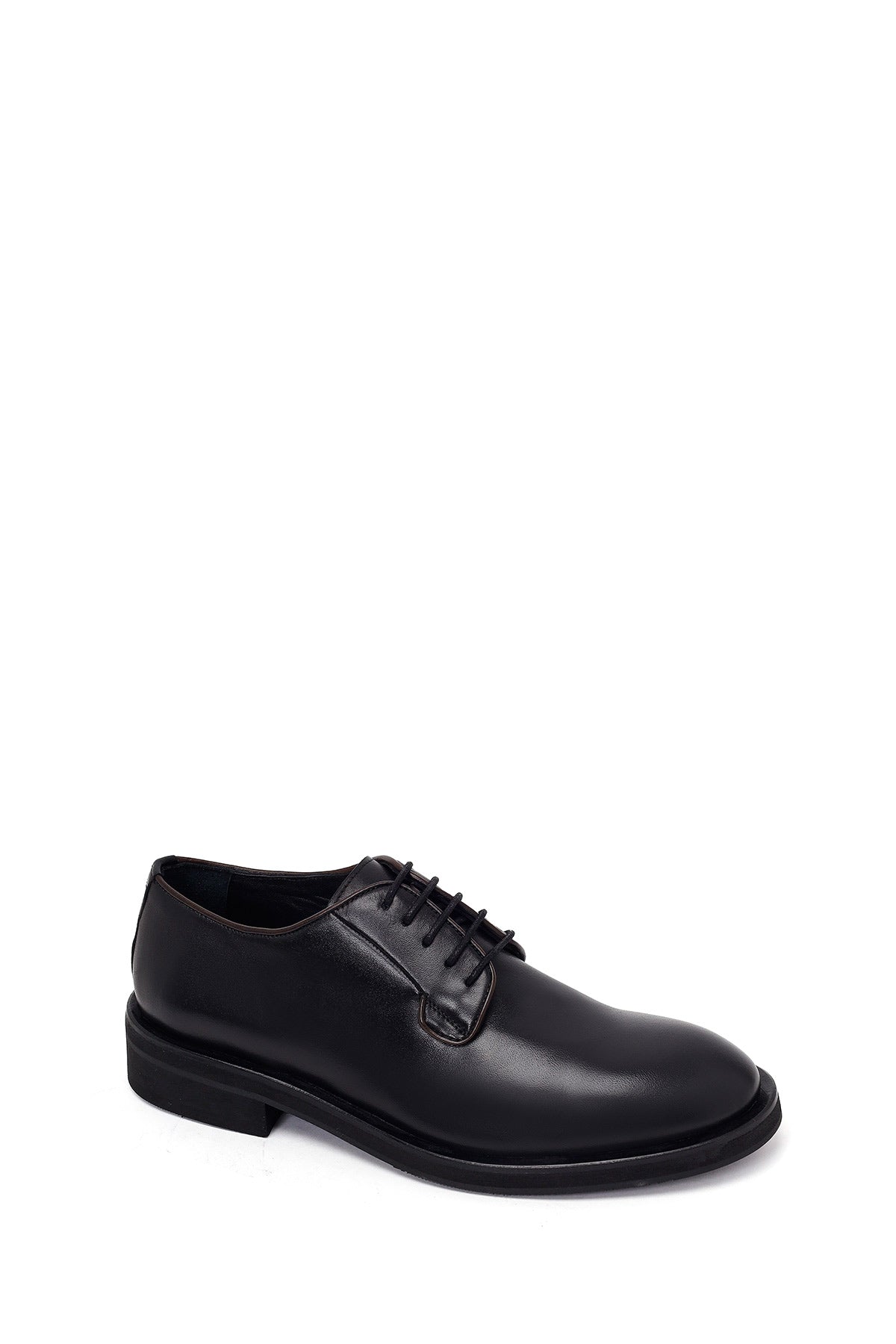 Derimod Black Erkek Siyah Bağcıklı Deri Casual Ayakkabı