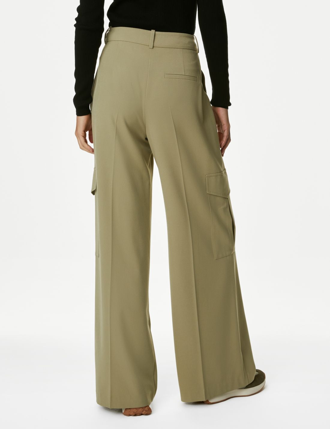 Regular Fit Wide Leg Kargo Pantolon