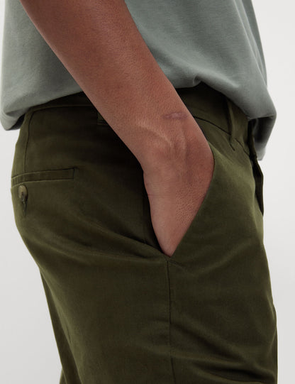 Regular Fit Streç Chino Şort