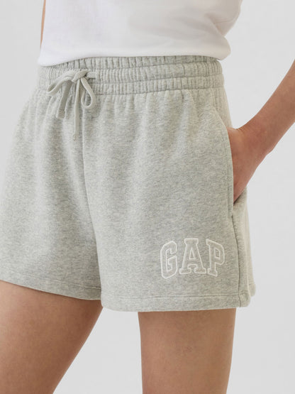 Açık Gri Gap Logo Fleece Şort