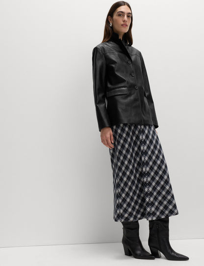 Suni Deri Blazer Ceket