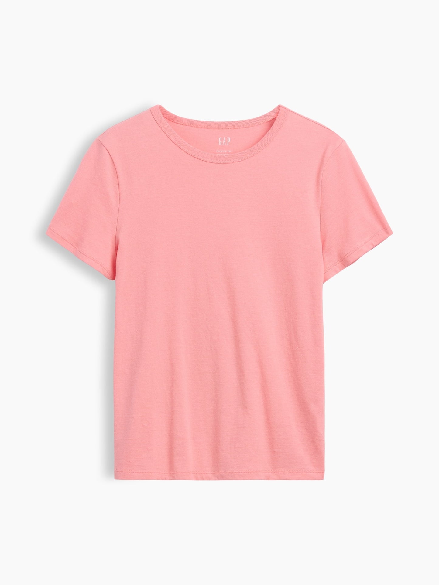 Açık Pembe Favorite Bisiklet Yaka T-shirt
