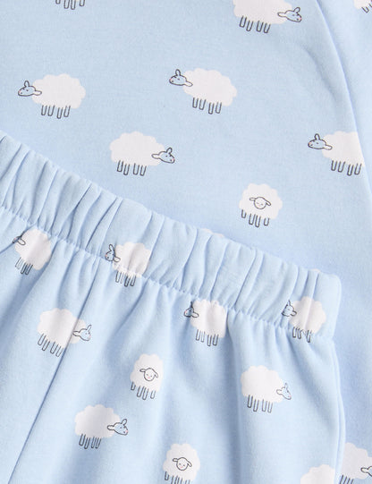 Koyun Desenli Pijama Takımı