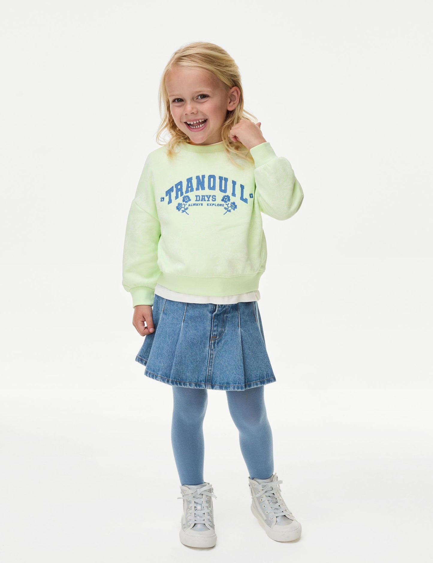 Batik Desenli Sweatshirt (2-8 Yaş)
