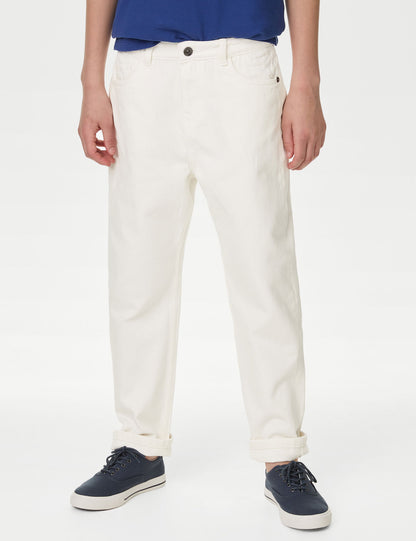 Relaxed Fit Denim Jean Pantolon (6-16 Yaş)