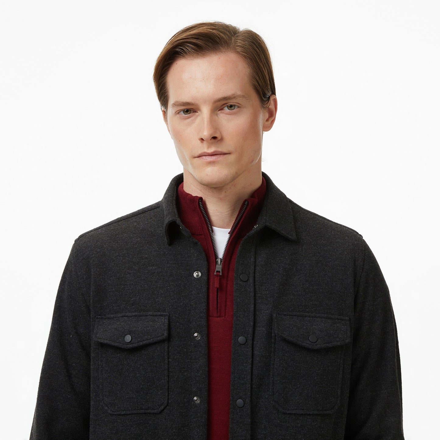 Nautica Erkek Gri Classic Fit Gömlek