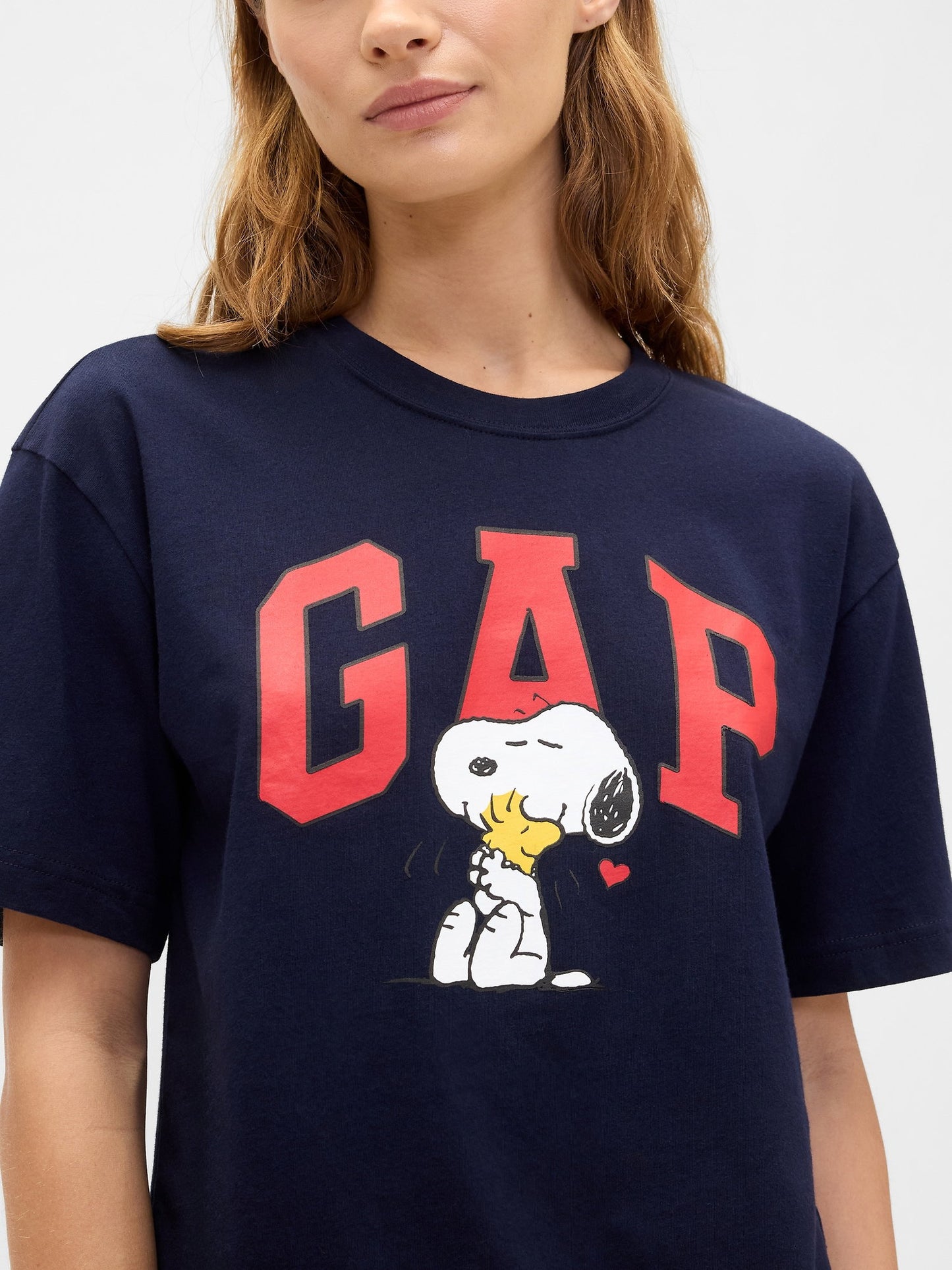 Lacivert Peanuts Boxy Gap Logo T-shirt