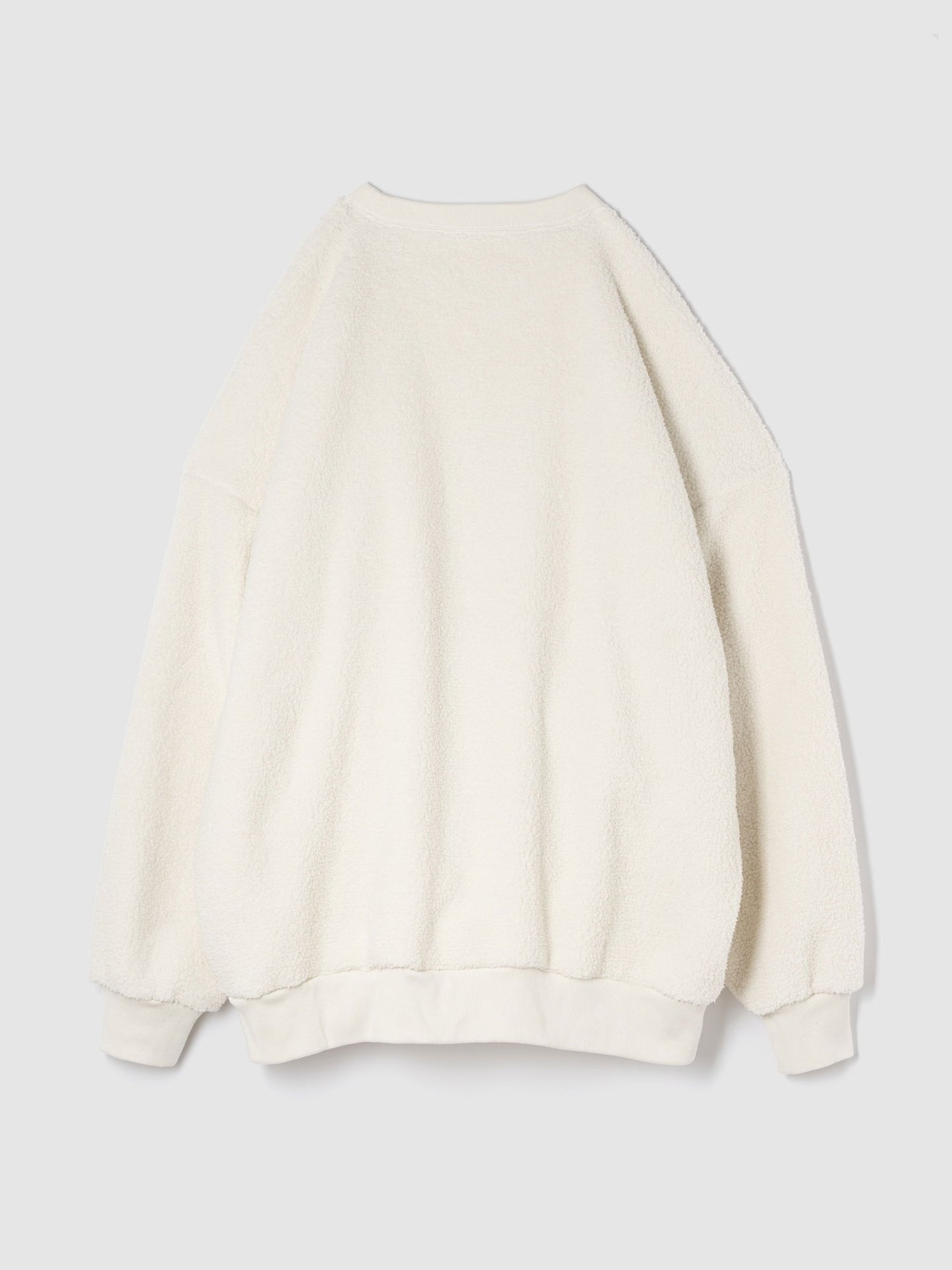 Kırık Beyaz Gap Logo Oversize Sherpa Kalpli Sweatshirt