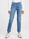 Mavi Mide Rise Straight Leg Jean Pantolon