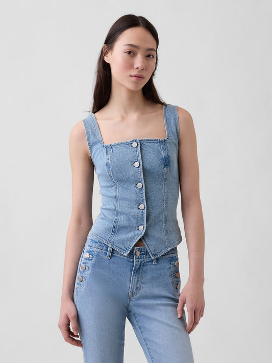 Mavi Denim Korse Bluz