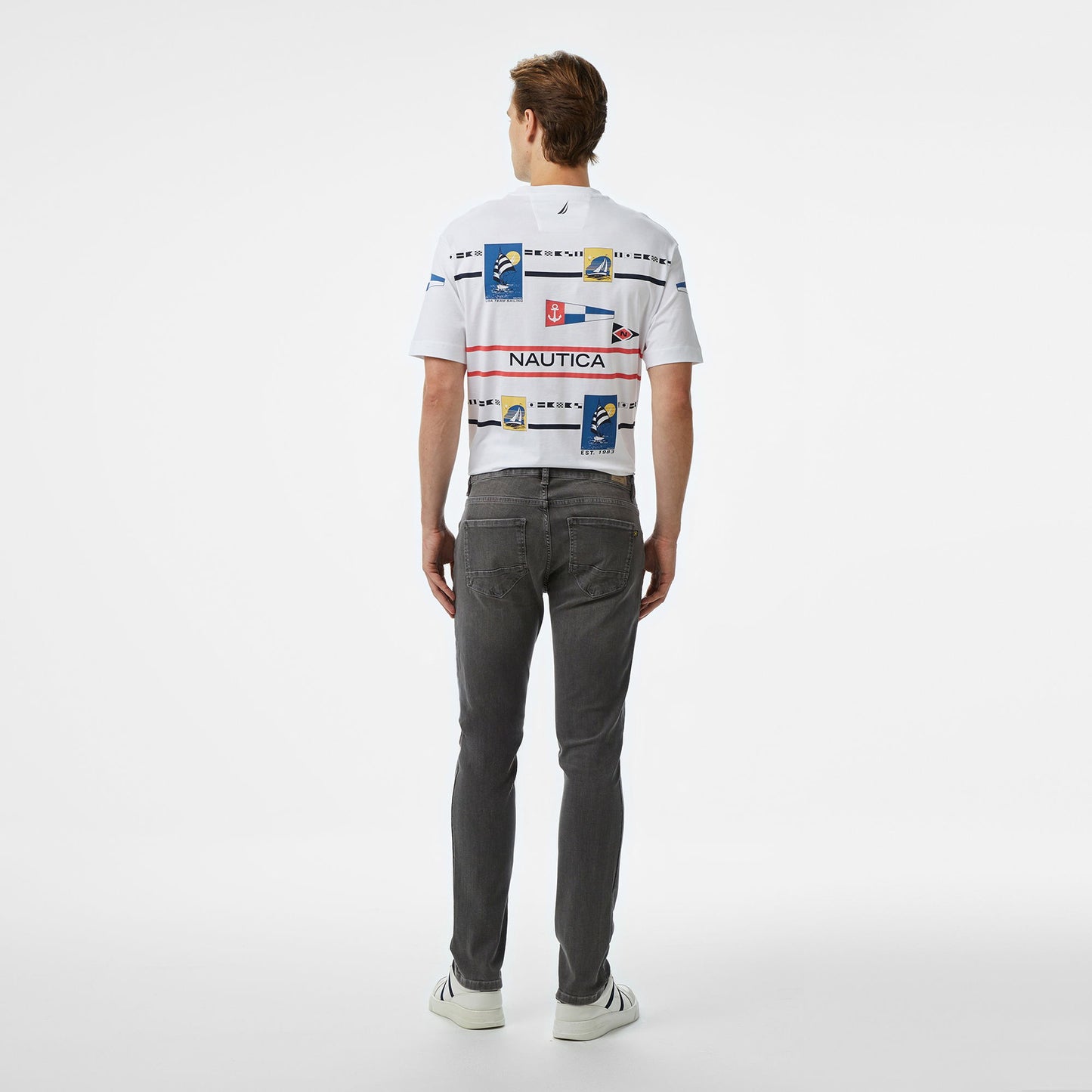 Nautica Erkek Gri Slim Fit Pantolon