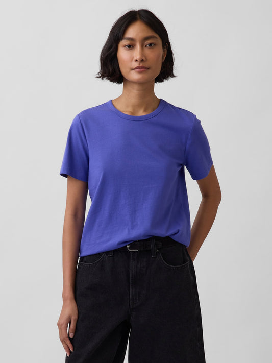 Açık Mavi Organik Pamuk Vintagesoft T-shirt
