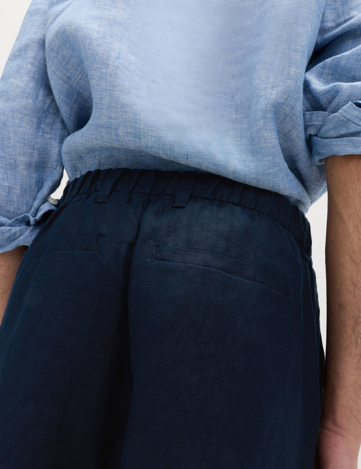 %100 Keten Chino Pantolon