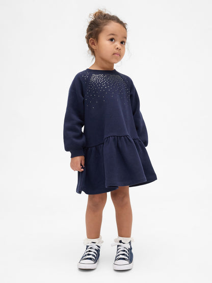 Lacivert Sweatshirt Elbise