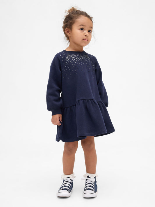 Lacivert Sweatshirt Elbise