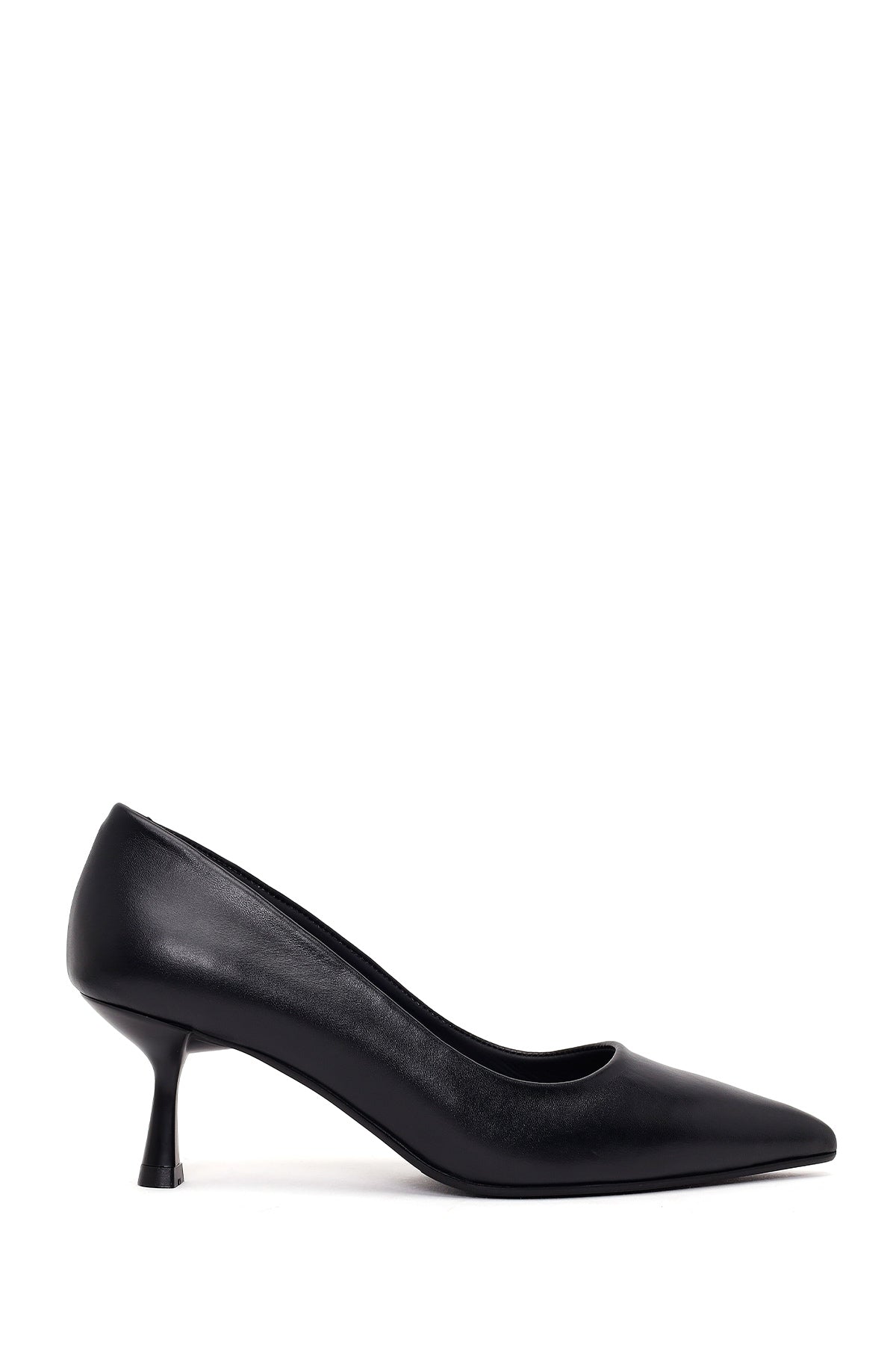 Kadın Siyah Ince Topuklu Deri Stiletto