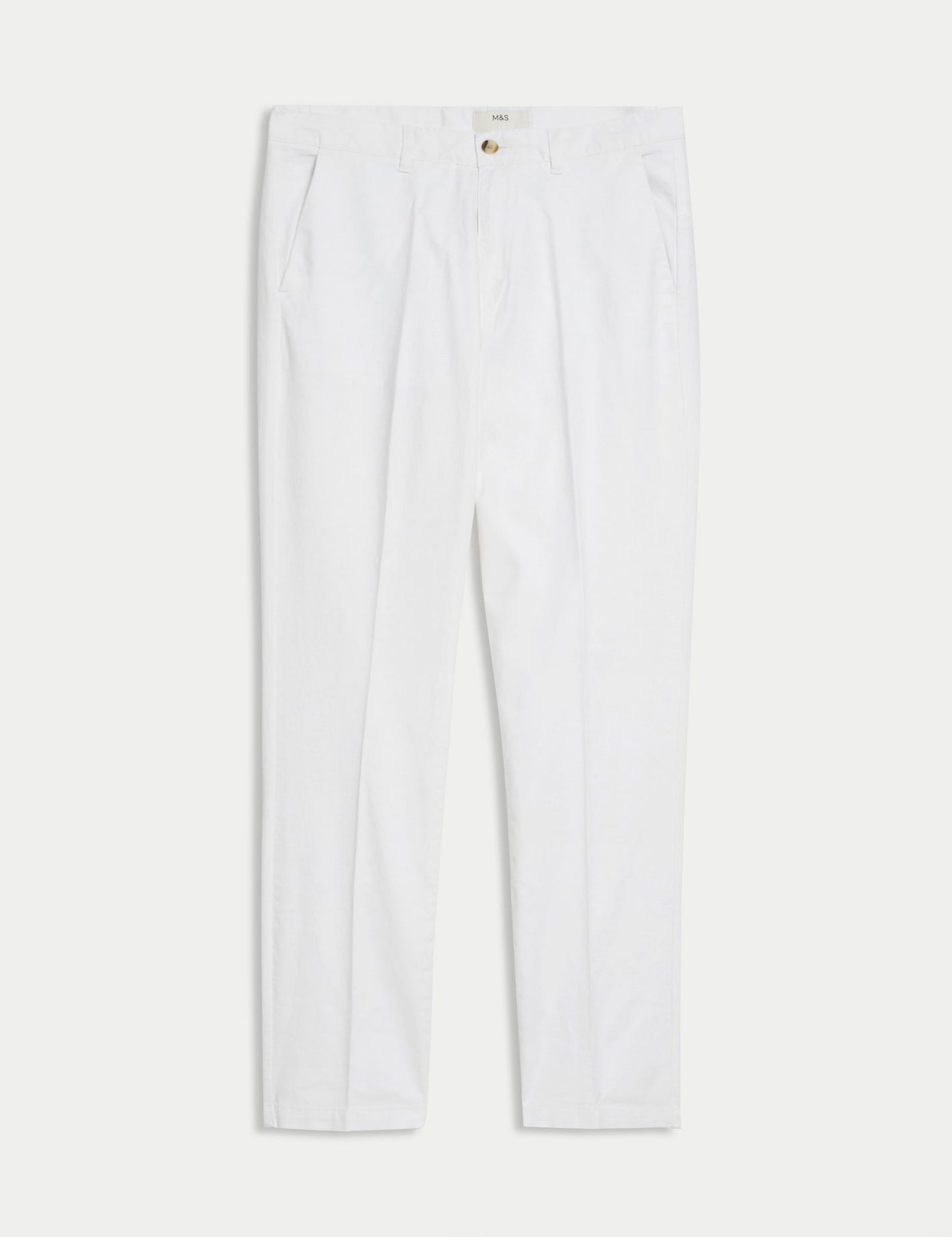 Regular Fit Keten Chino Pantolon