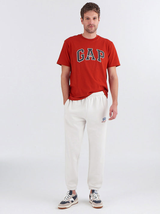 Kırık Beyaz Gap Logo Jogger Eşofman Altı
